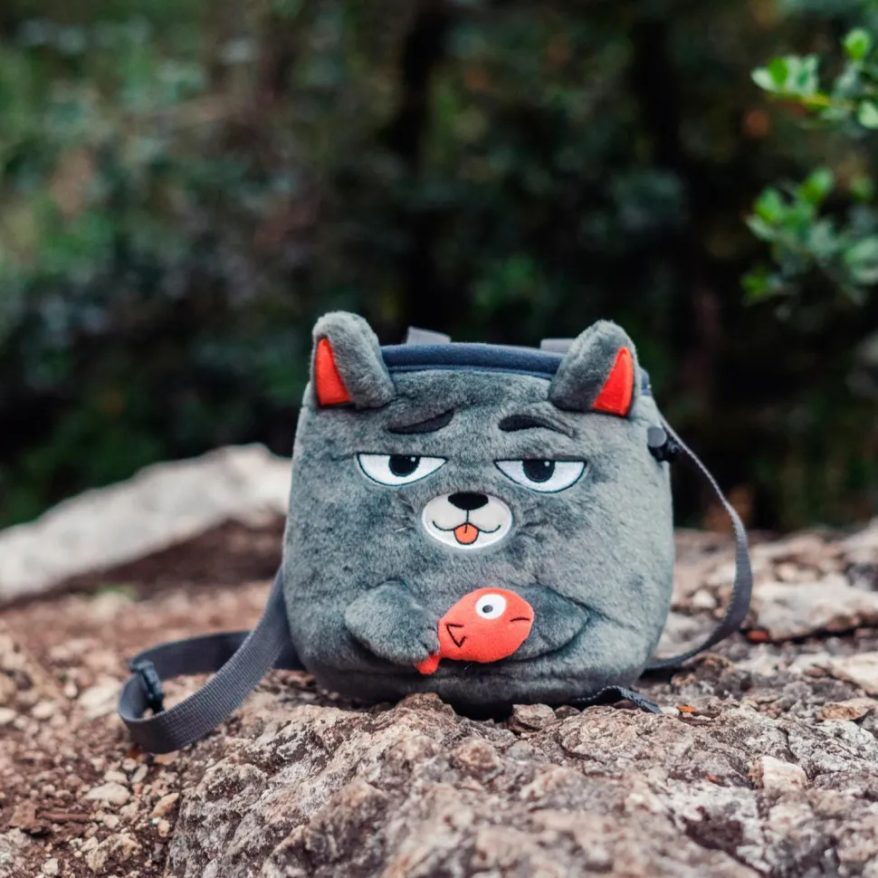 YY Vertical - Chalk Bag Grey Cat - Chalkbag